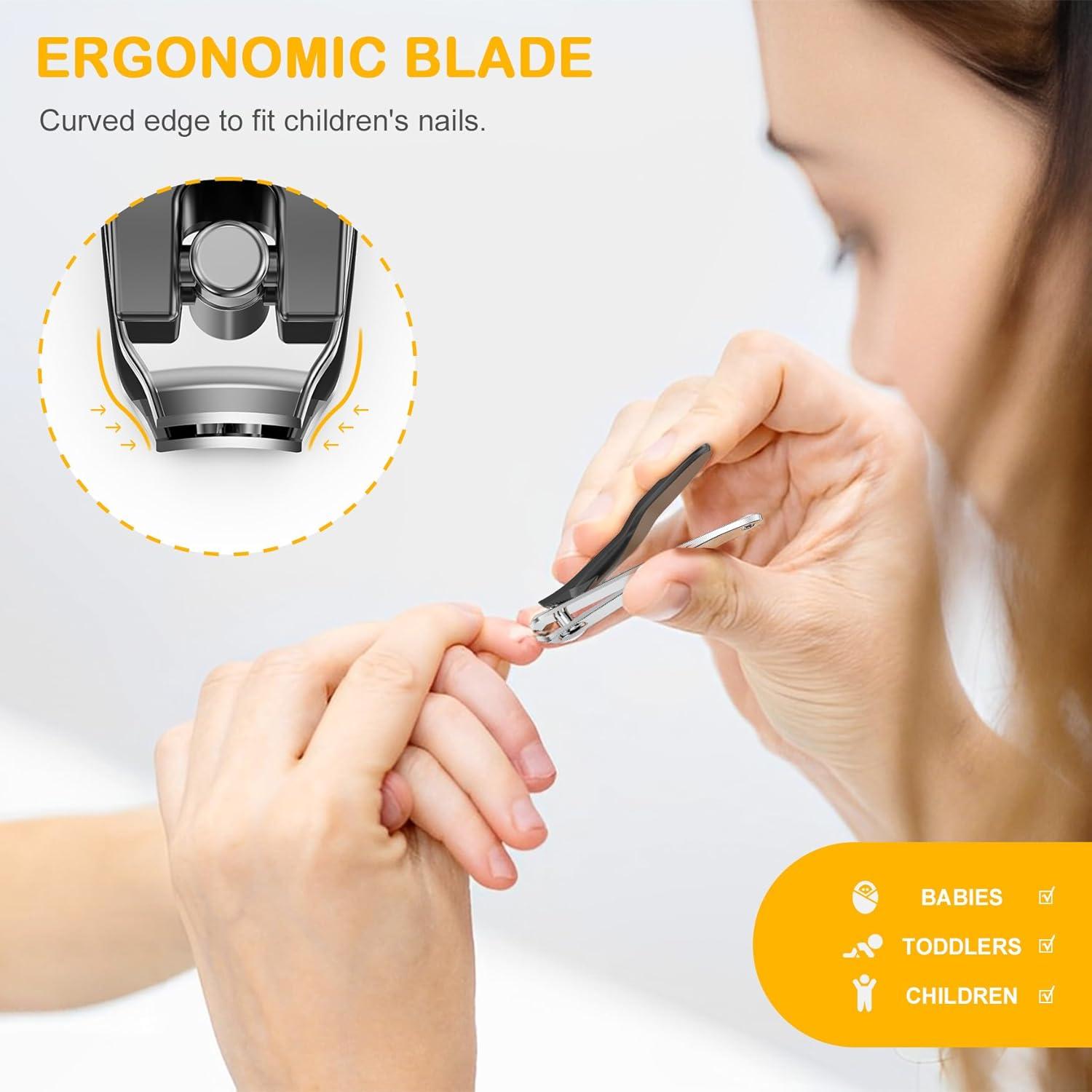 Cortauñas para Bebés BEZOX - Precisión y Seguridad - Negro