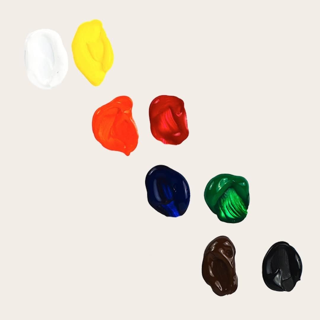 Juego de Pintura Acrílica Sculpd 8 Tubos 22ml Colores Clásicos