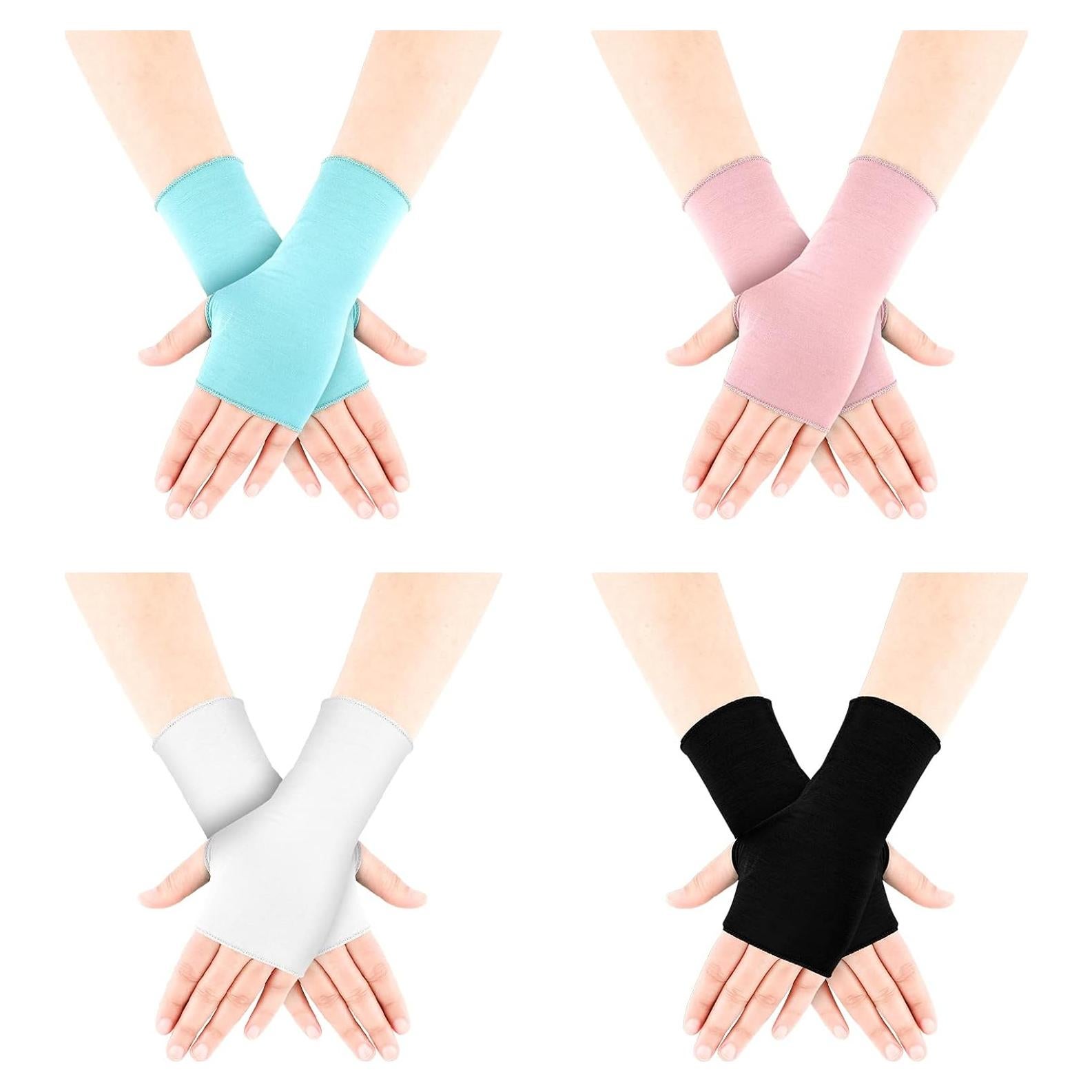 Guantes de Protección Solar UV Bememo para Mujeres - 4 Paquetes