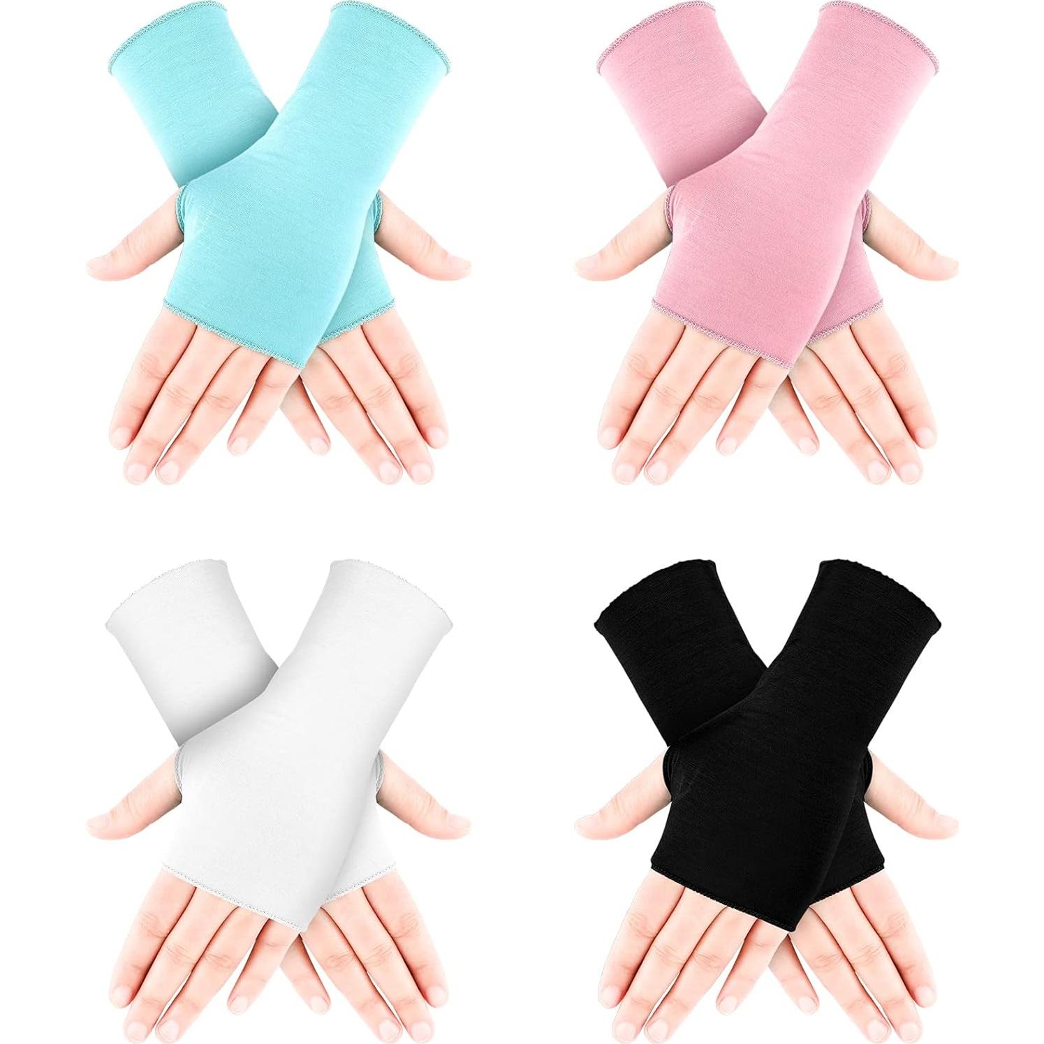 Guantes de Protección Solar UV Bememo para Mujeres - 4 Paquetes