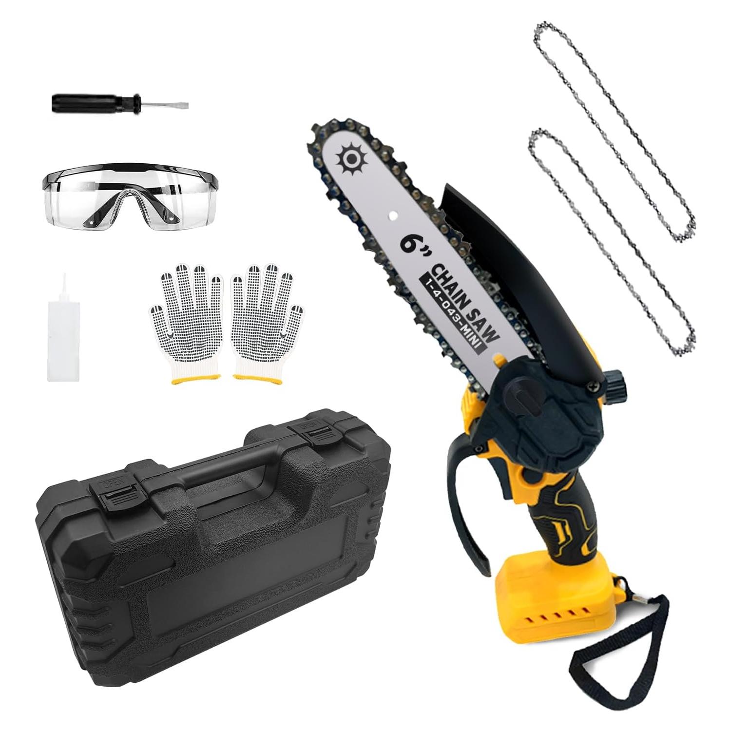 Mini Motosierra 6" SavvyMate Batería 20V Sin Escobillas