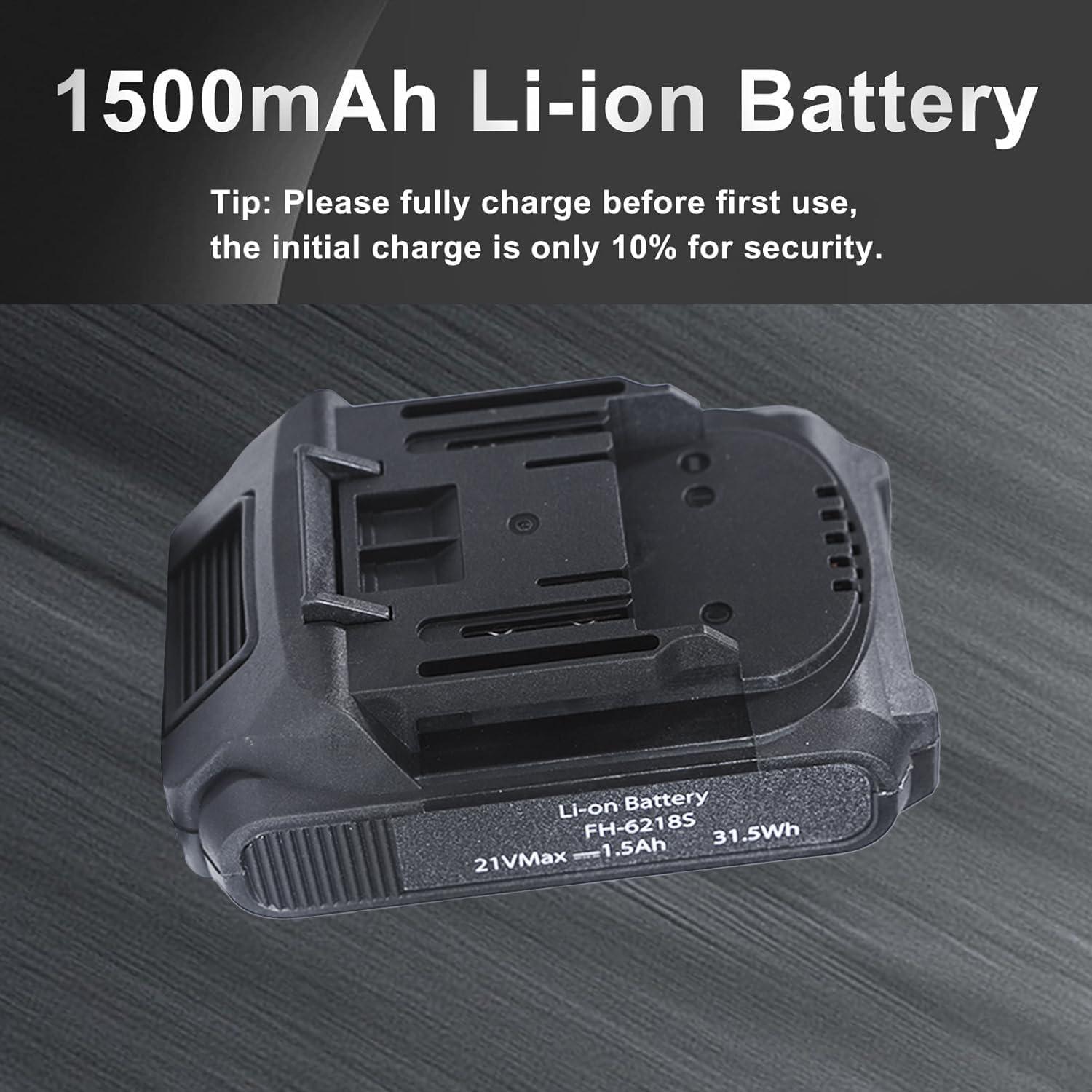 Taladro Atornillador Inalámbrico MYSTNYRX 21V 2 Baterías 26 Accesorios