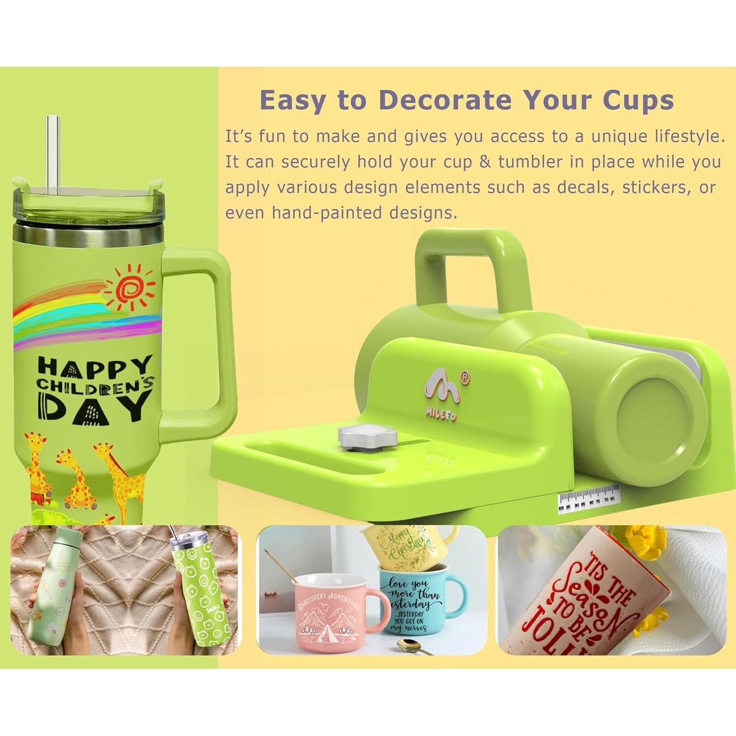 Abrazadera Ajustable para Tazas MiLefo 10oz a 40oz Verde