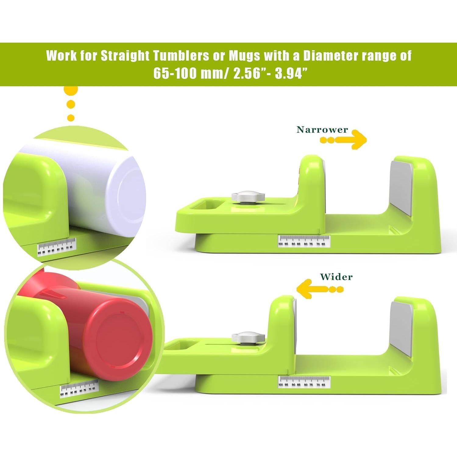 Abrazadera Ajustable para Tazas MiLefo 10oz a 40oz Verde