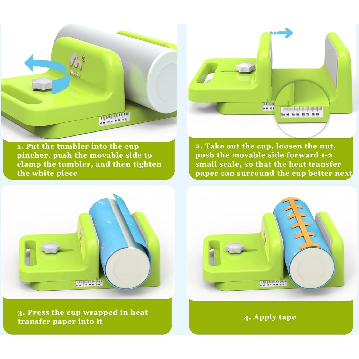 Abrazadera Ajustable para Tazas MiLefo 10oz a 40oz Verde