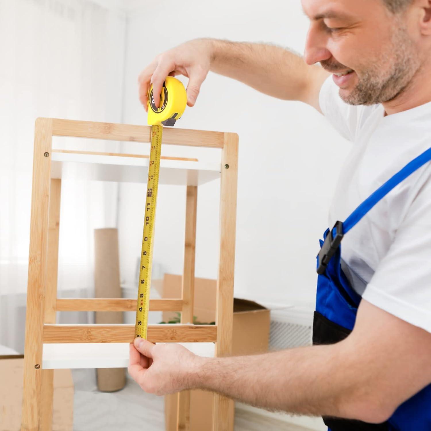 Paquete de 3 Cintas Métricas 3.05m/4.88m/7.62m ABUDDER