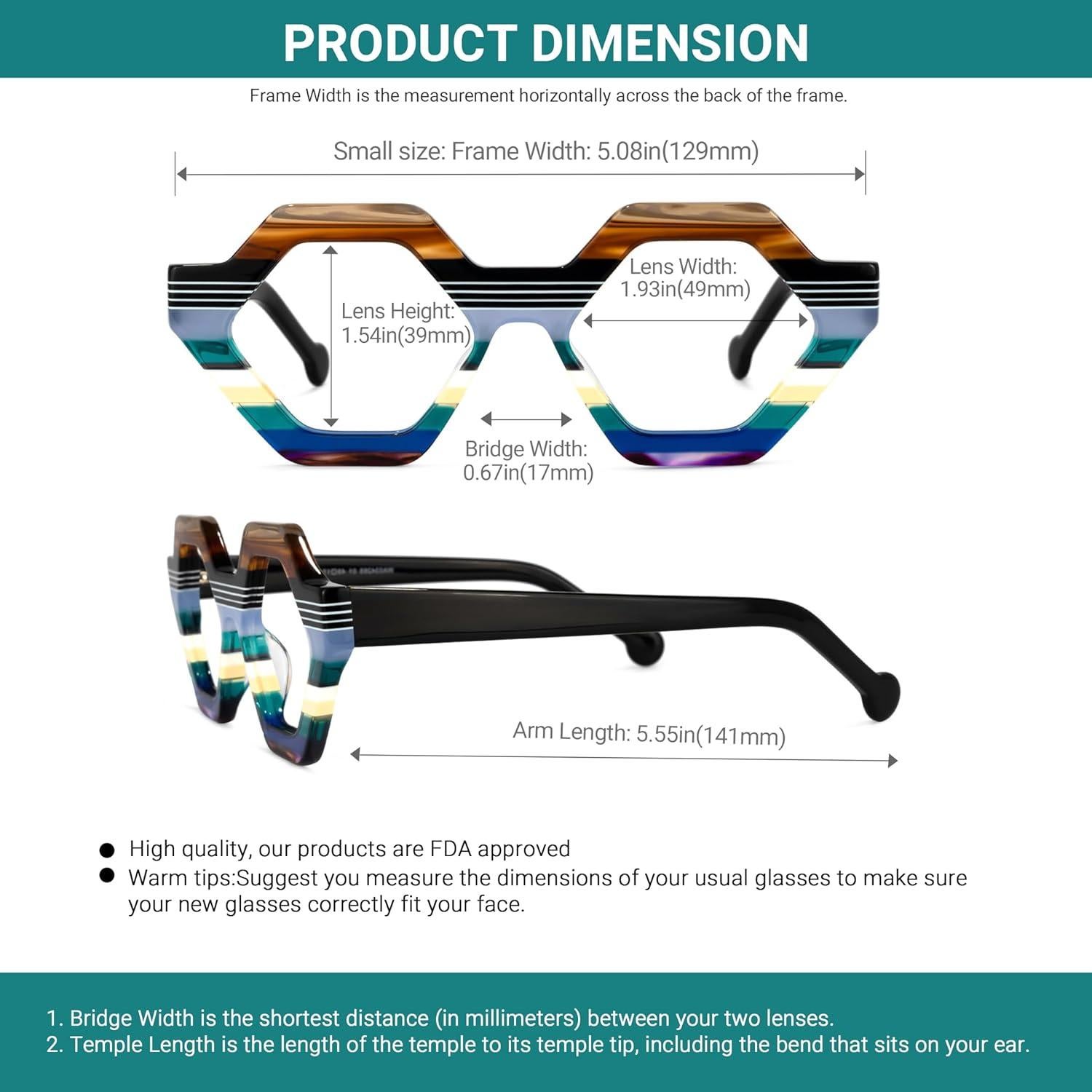 Gafas Anti Luz Azul Vooglam para Mujeres - Diseño Geométrico