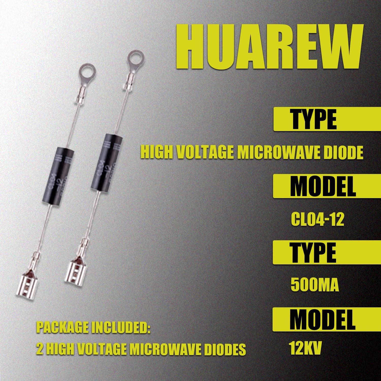 Diodos de Microondas Huarew CL04-12 0.5A 12KV Paquete de 2
