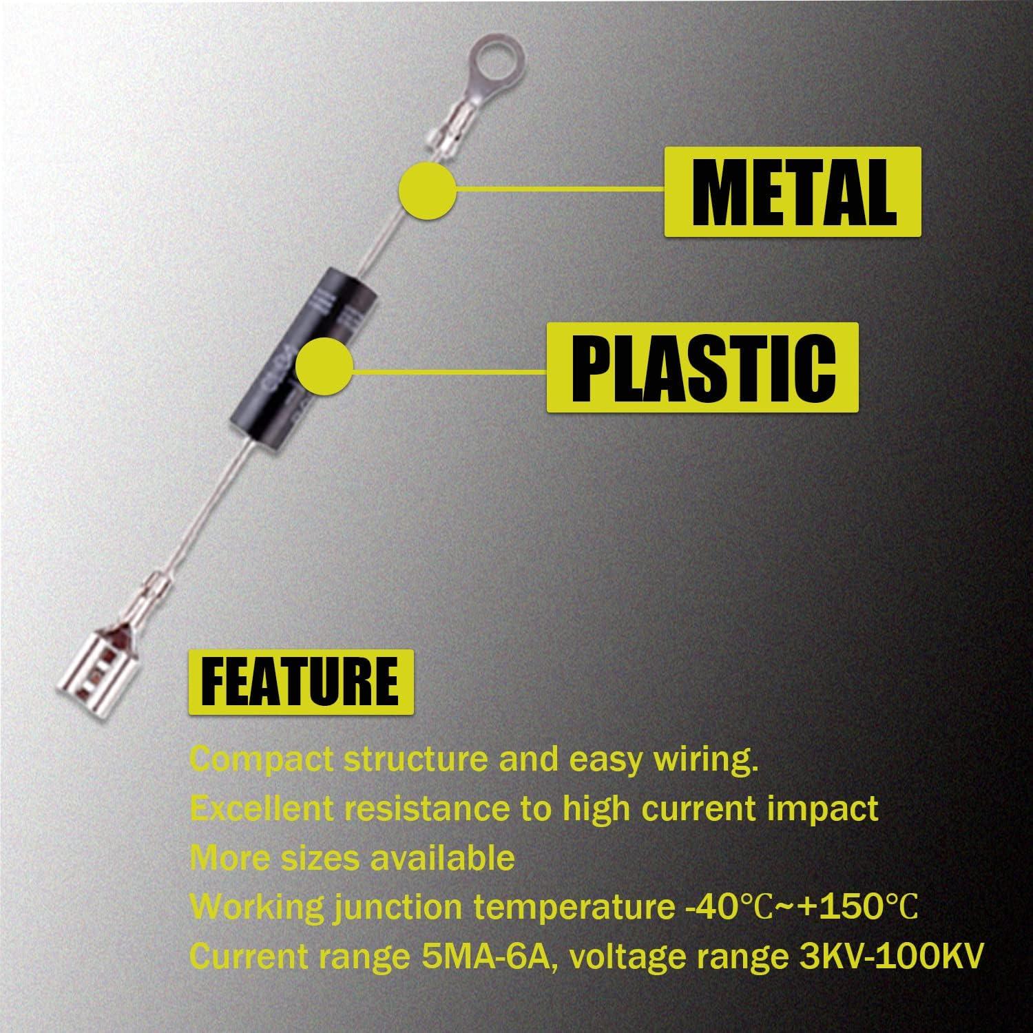Diodos de Microondas Huarew CL04-12 0.5A 12KV Paquete de 2