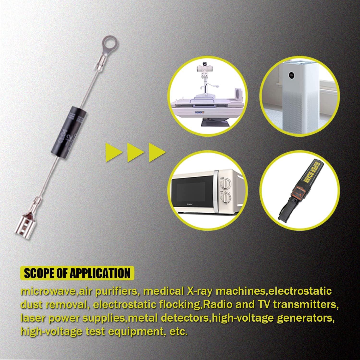 Diodos de Microondas Huarew CL04-12 0.5A 12KV Paquete de 2