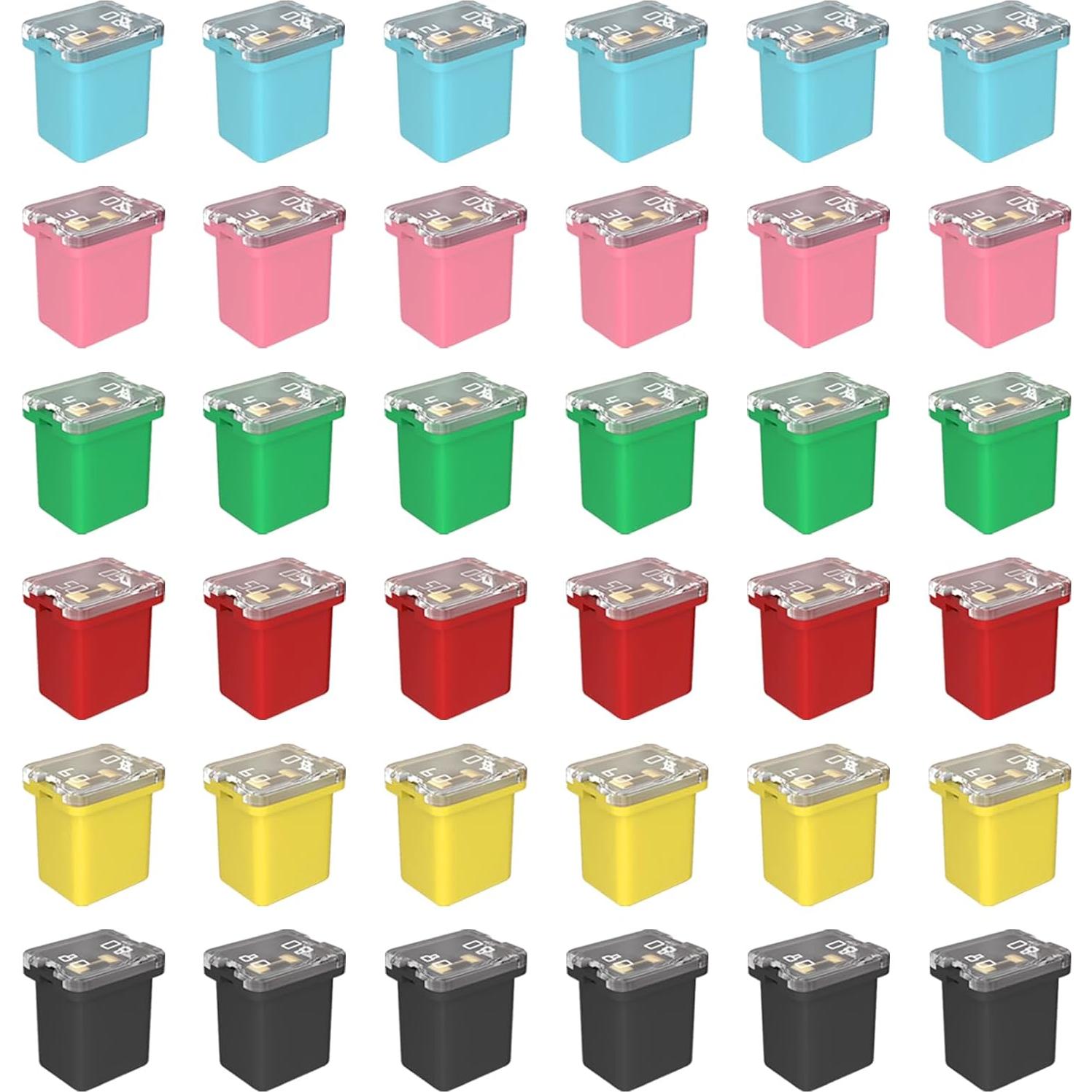 Kit de Fusibles Jcase Eoppen 36 Piezas 20A a 80A para Autos