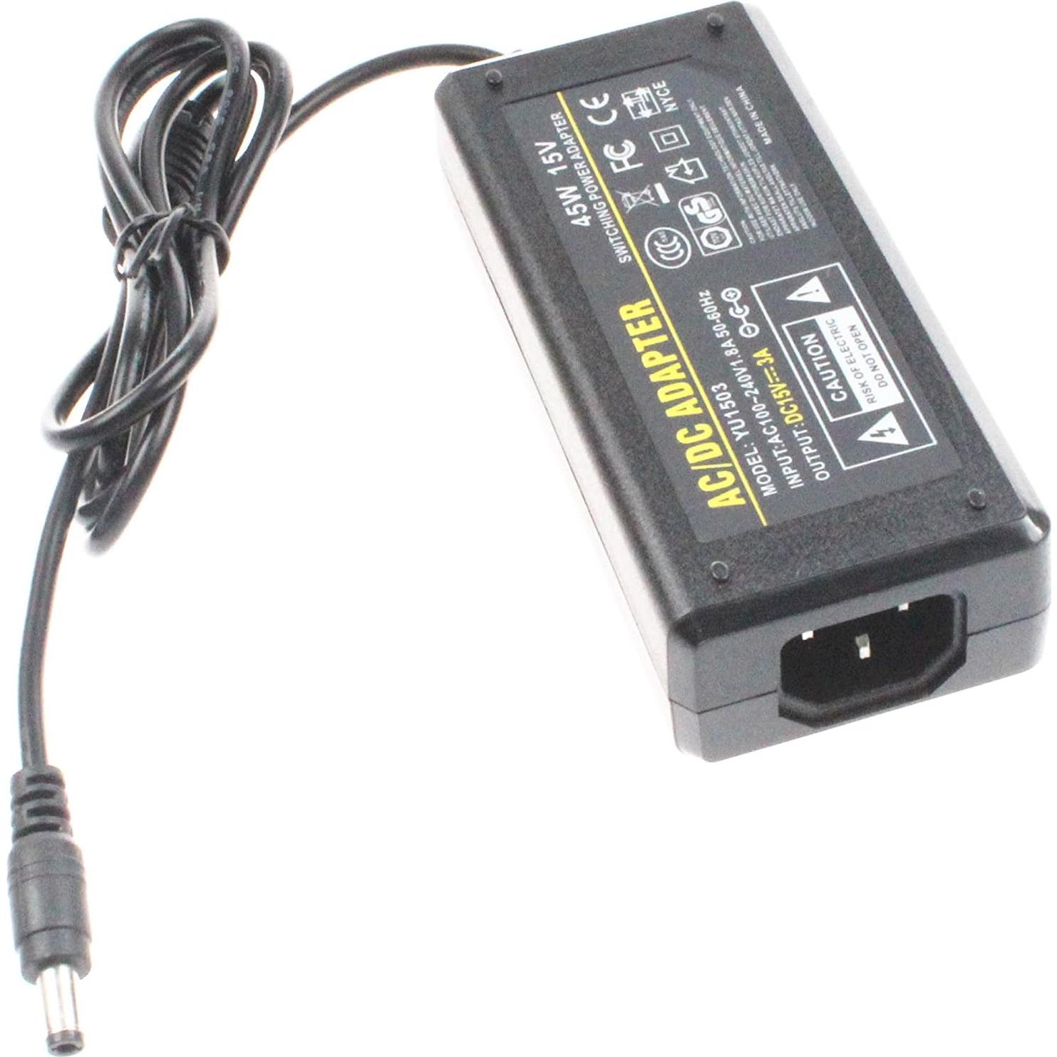 Adaptador CA-CC NOYITO 15V 3A 45W 100-240V 5.5x2.5mm