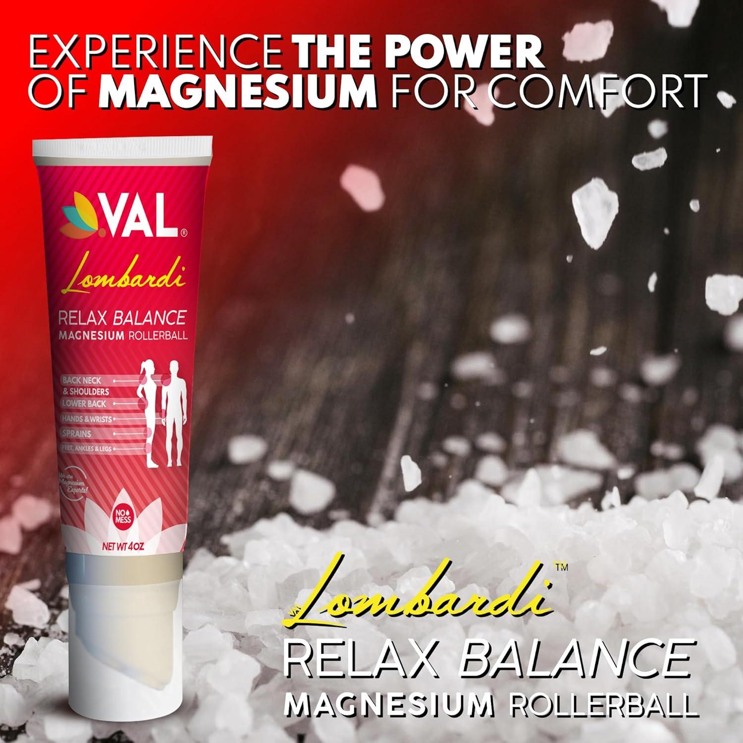 VAL Lombardi Rollerball de Magnesio Zechstein 118ml | Alivio Muscular