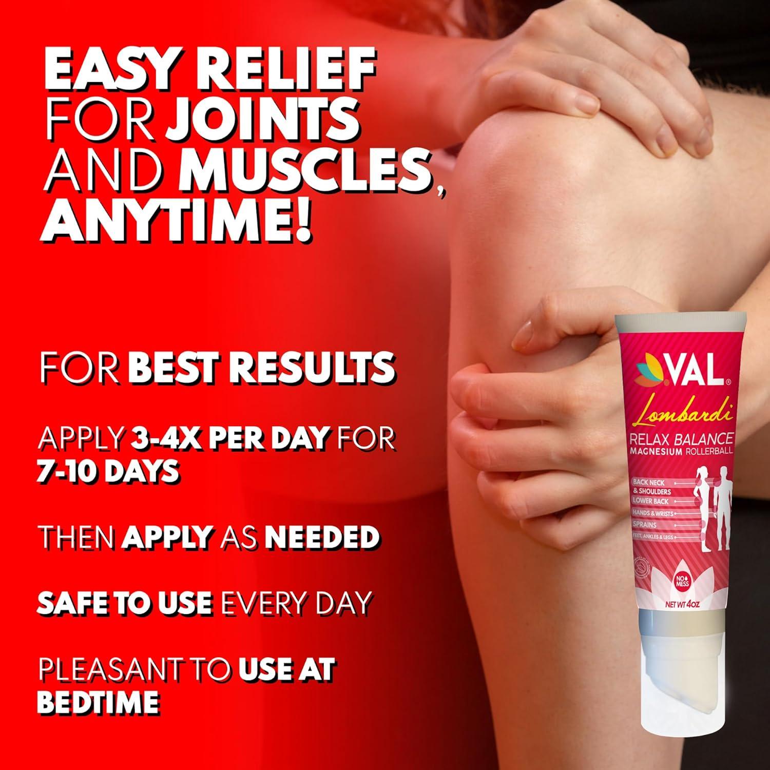 VAL Lombardi Rollerball de Magnesio Zechstein 118ml | Alivio Muscular