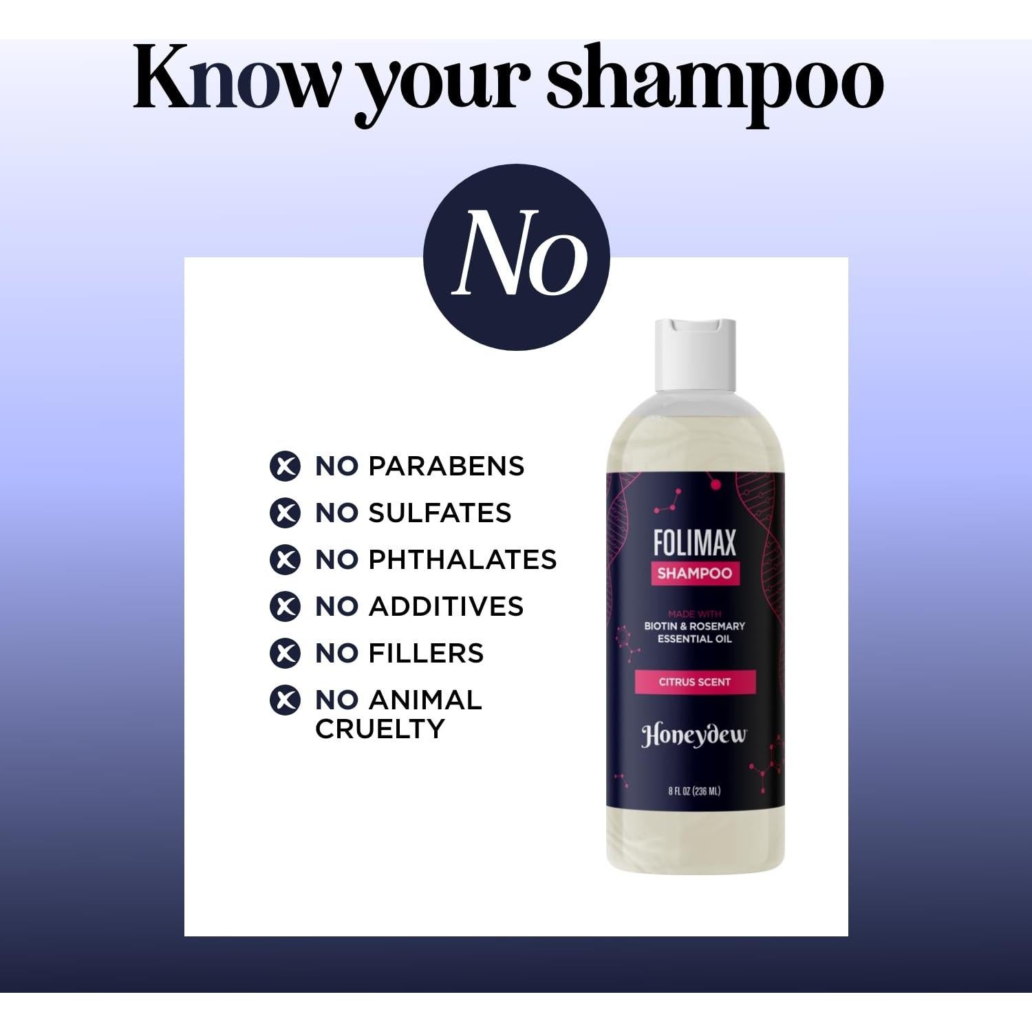 Champú Voluminizador Folimax Biotina 236ml - Libre de Sulfatos