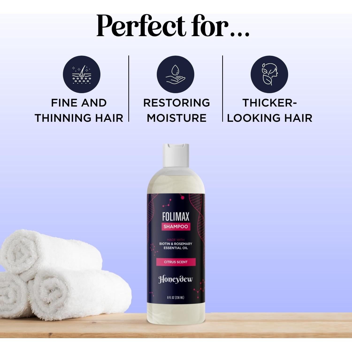 Champú Voluminizador Folimax Biotina 236ml - Libre de Sulfatos