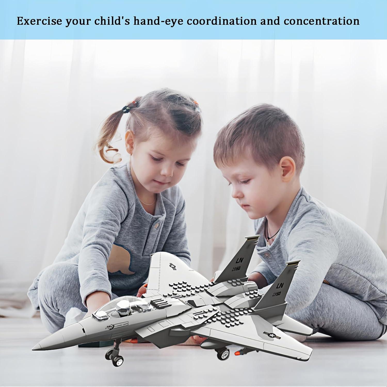 Jet de combate F-15 Eagle KERHENE 270 piezas juguete