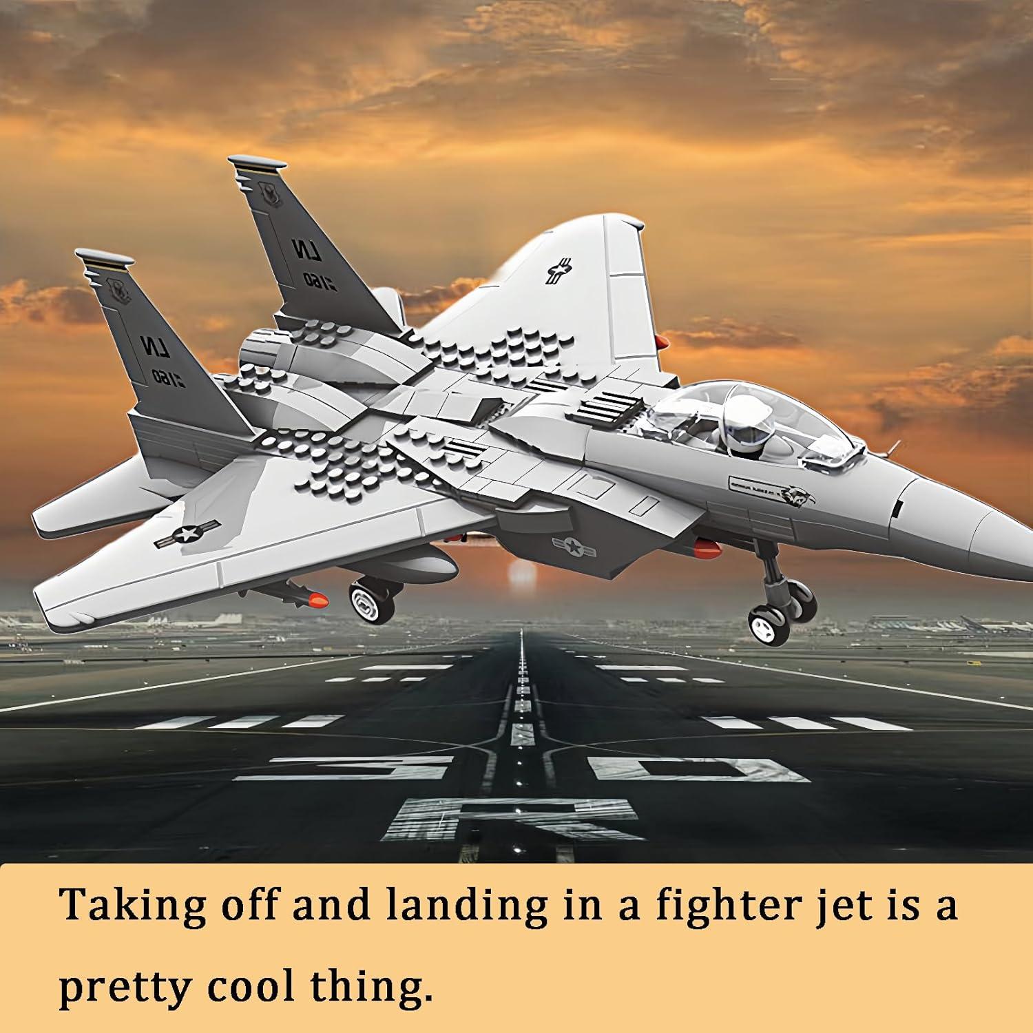 Jet de combate F-15 Eagle KERHENE 270 piezas juguete