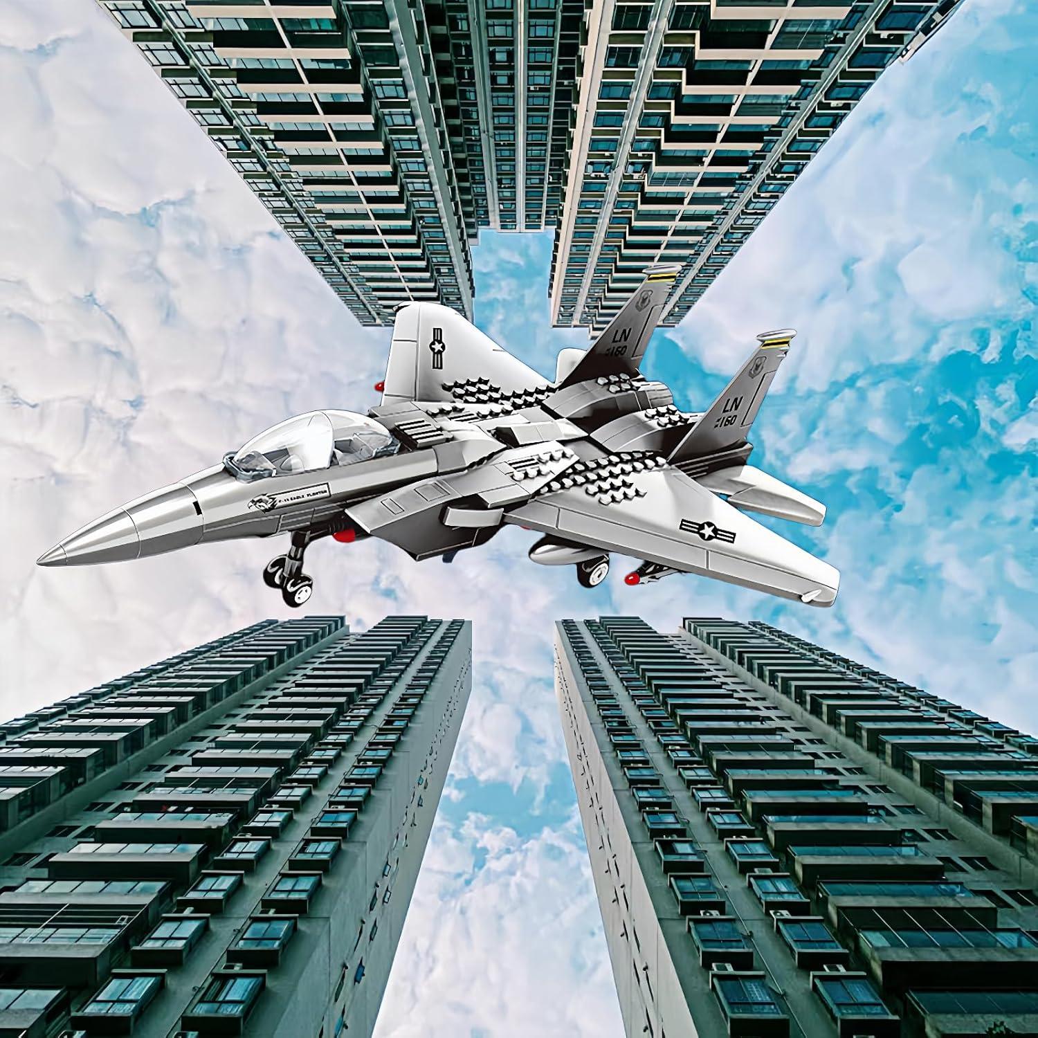 Jet de combate F-15 Eagle KERHENE 270 piezas juguete