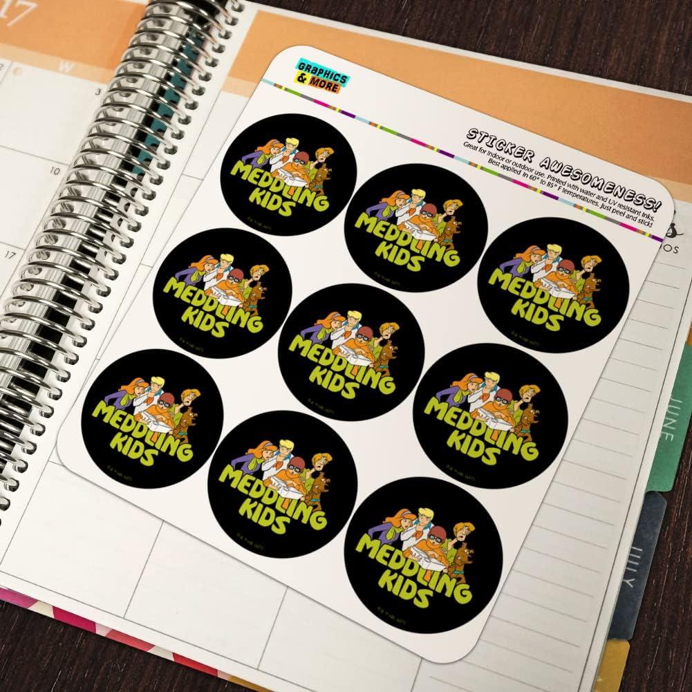 Calcomanías Scooby-Doo para Scrapbooking - 18 Piezas Transparentes