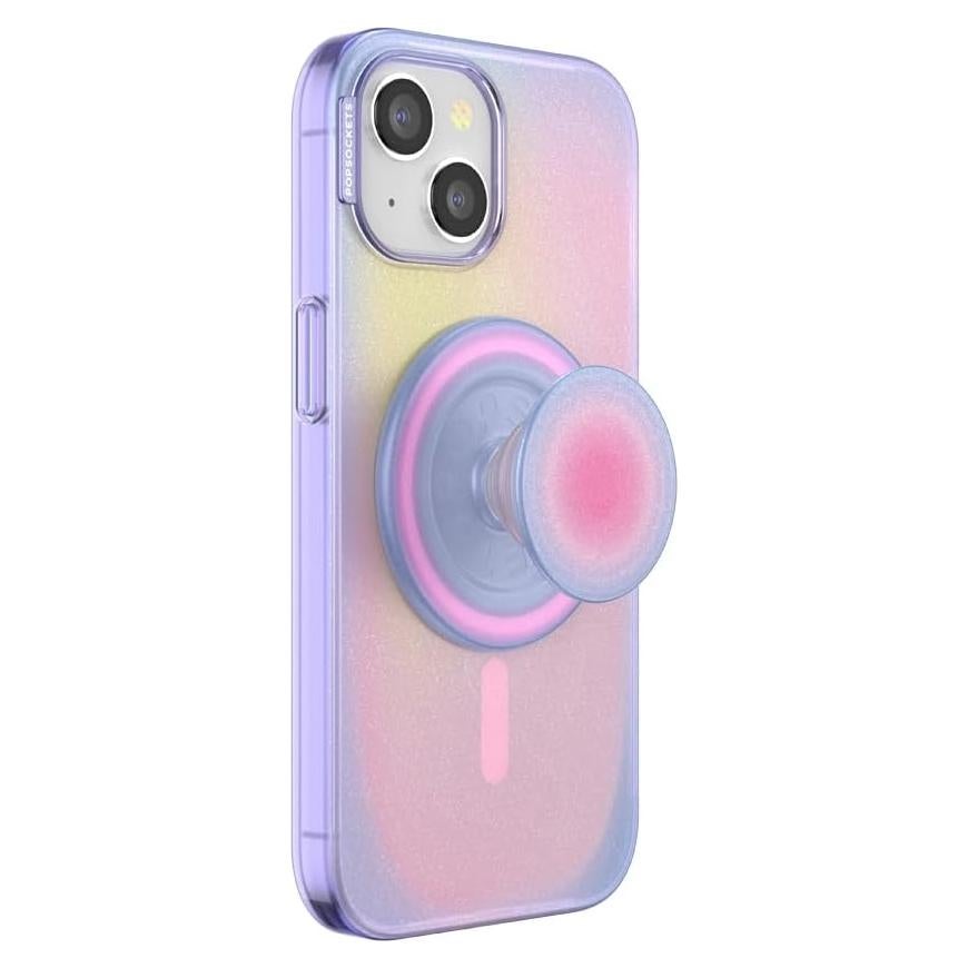 Funda PopSockets para iPhone 15 con agarre MagSafe - Aura