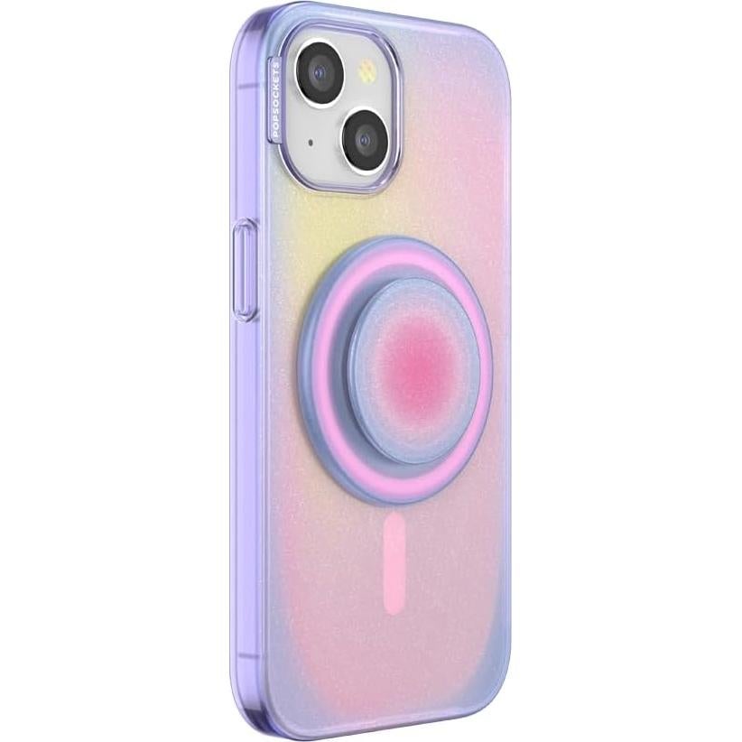 Funda PopSockets para iPhone 15 con agarre MagSafe - Aura