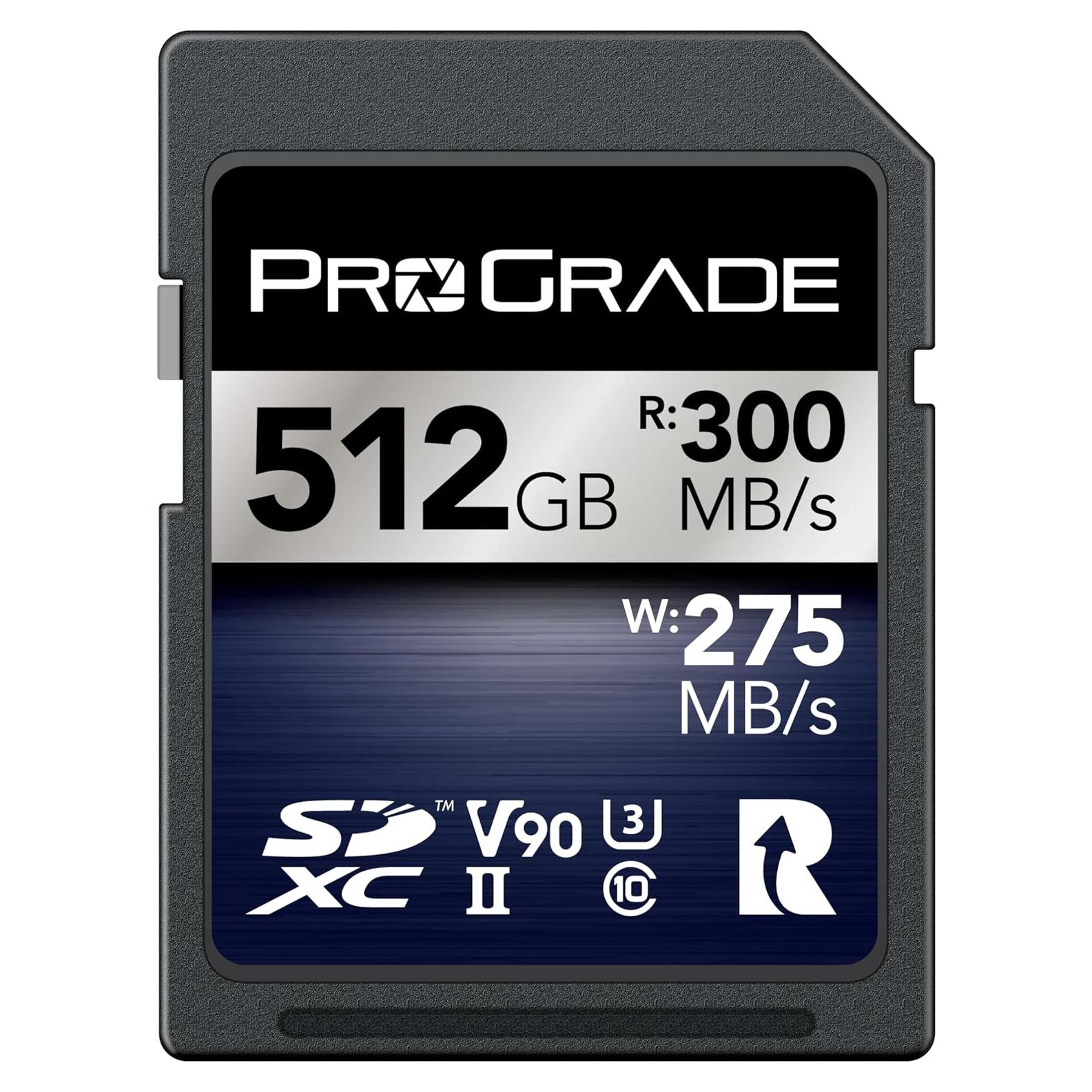 Tarjeta de Memoria ProGrade Digital SDXC 512GB UHS-II V90