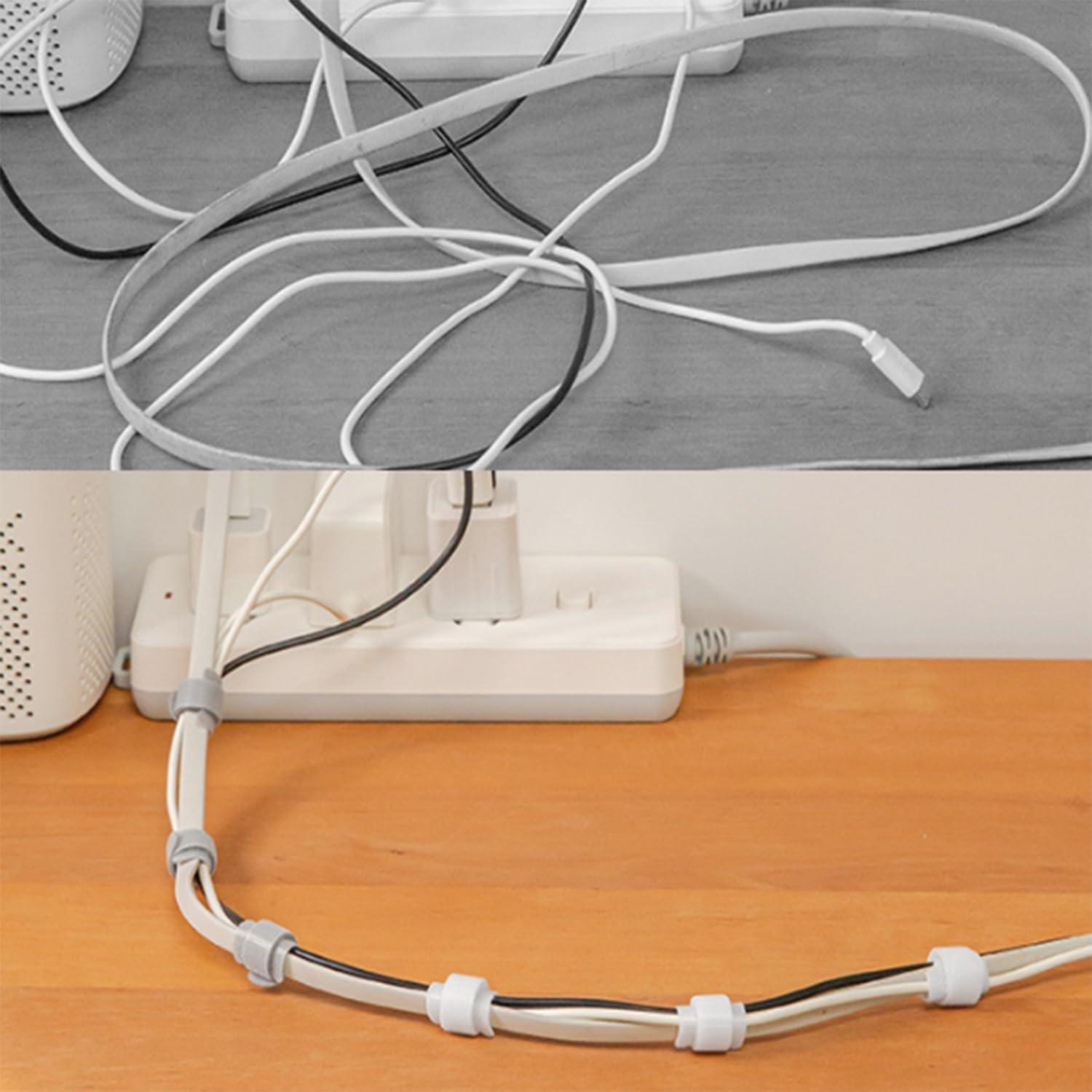 Bridas Reutilizables de Cable TENOC 30 Pcs 15.24 cm Gris