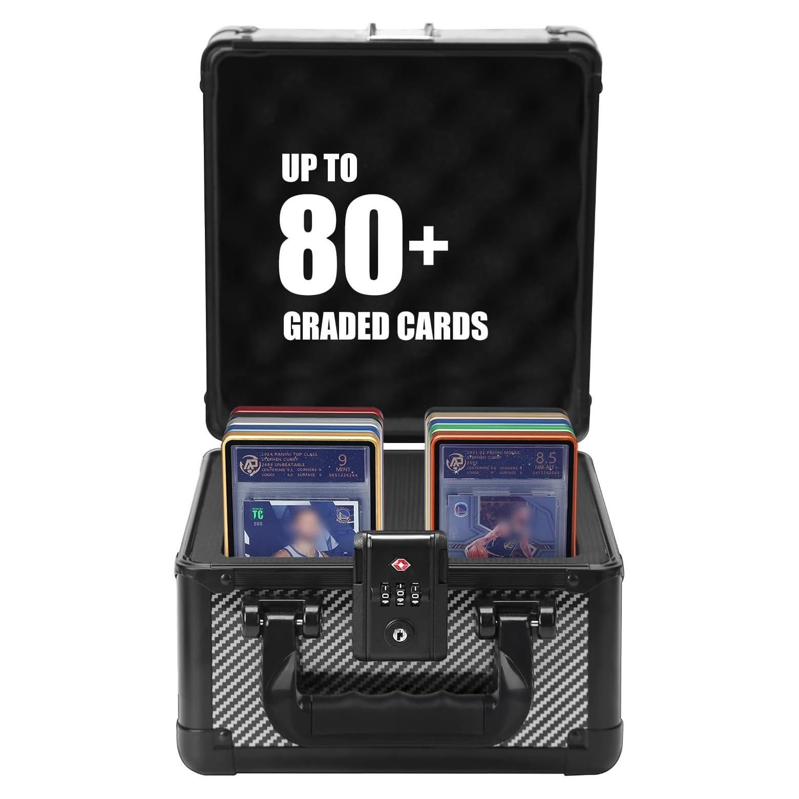 Caja de Almacenamiento de Cartas ZINHO Negra, 80+ Cartas, TSA