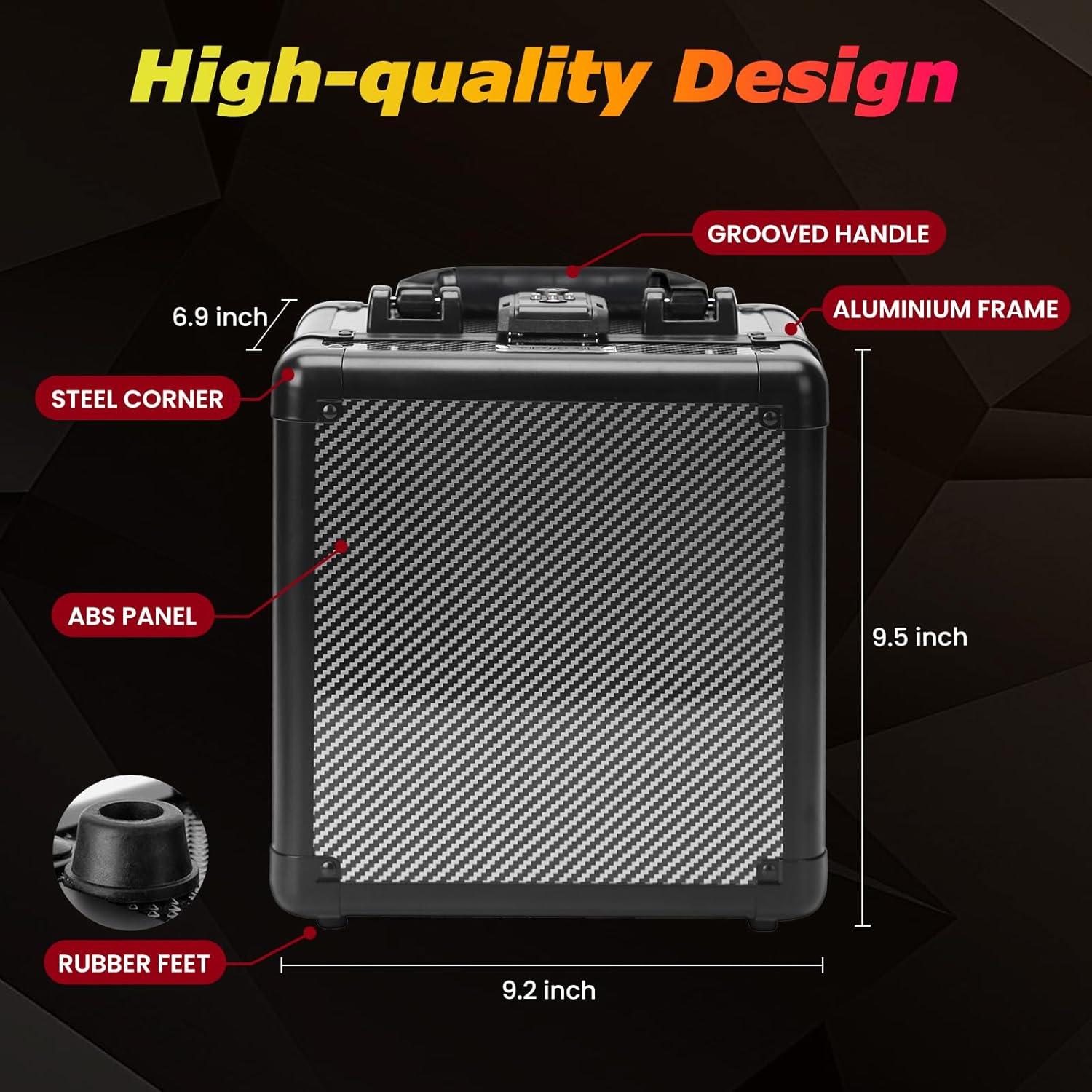 Caja de Almacenamiento de Cartas ZINHO Negra, 80+ Cartas, TSA