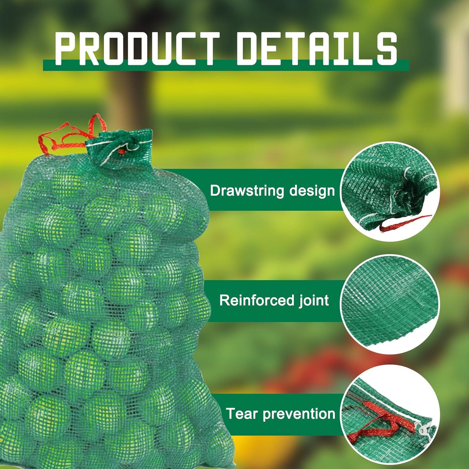 Bolsas de Malla Reutilizables WALOTNAY 50pcs 40x60cm 20kg