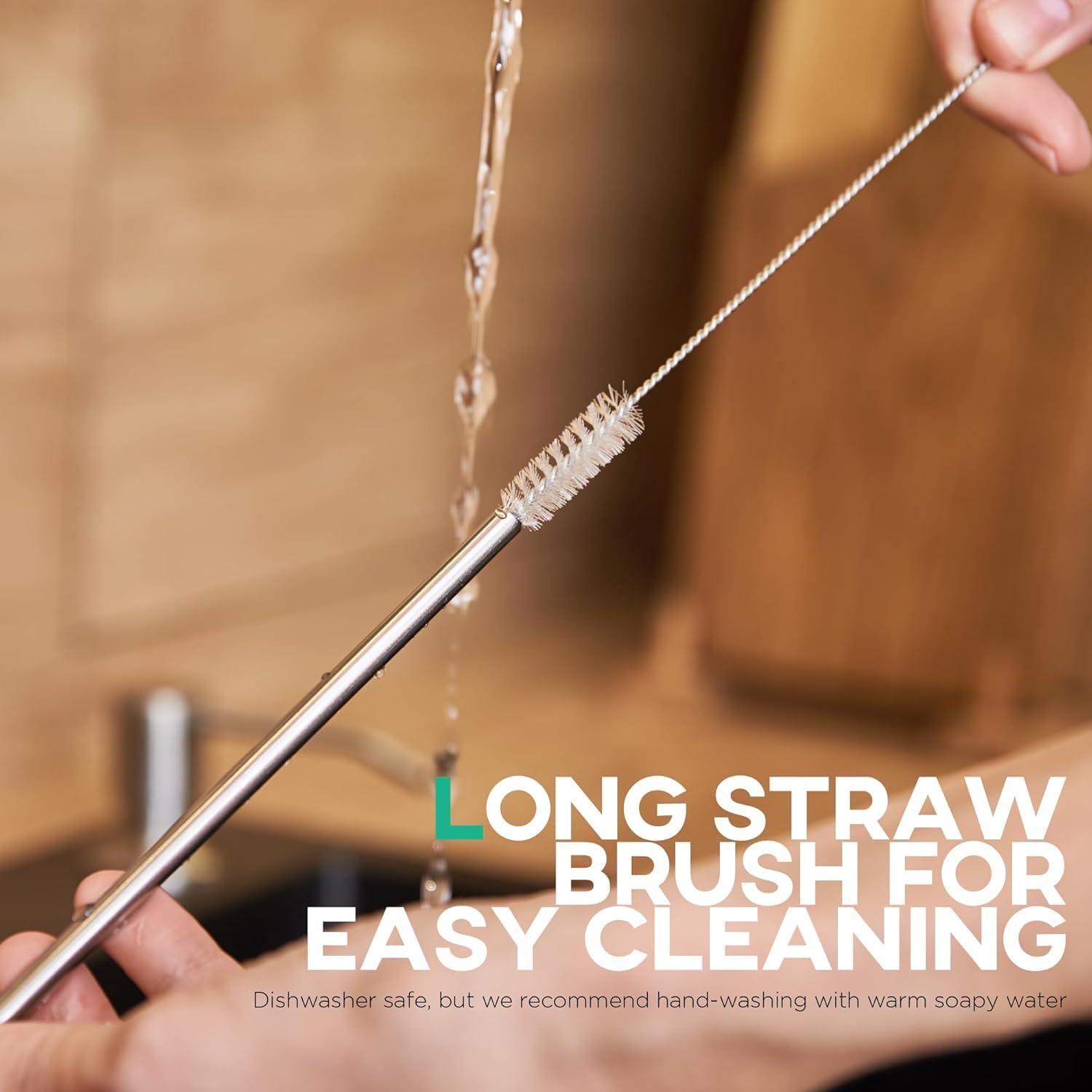 Popotes de Acero Inoxidable Homestia Set de 4 Calaveras 26.67 cm