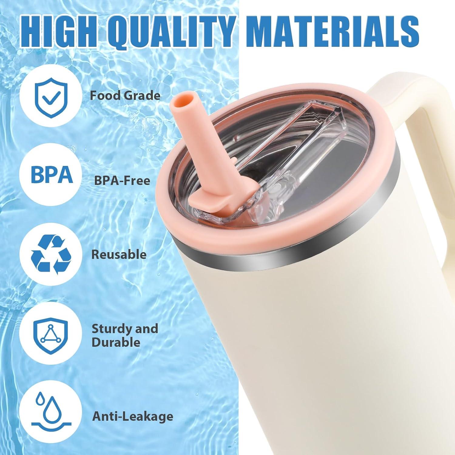 Tapa Plegable para Popote JaunniQir 40 oz Stanley - Antiderrame