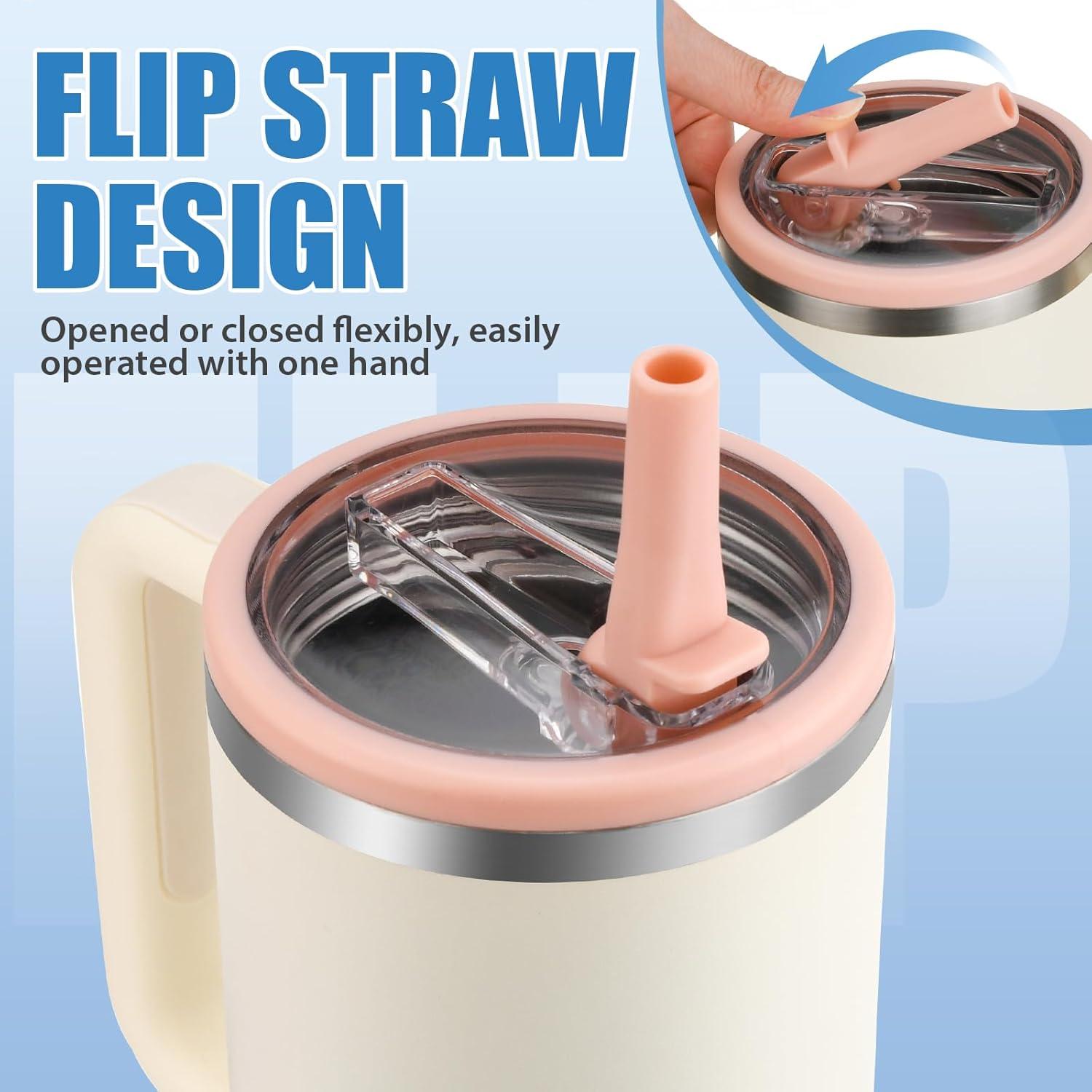 Tapa Plegable para Popote JaunniQir 40 oz Stanley - Antiderrame