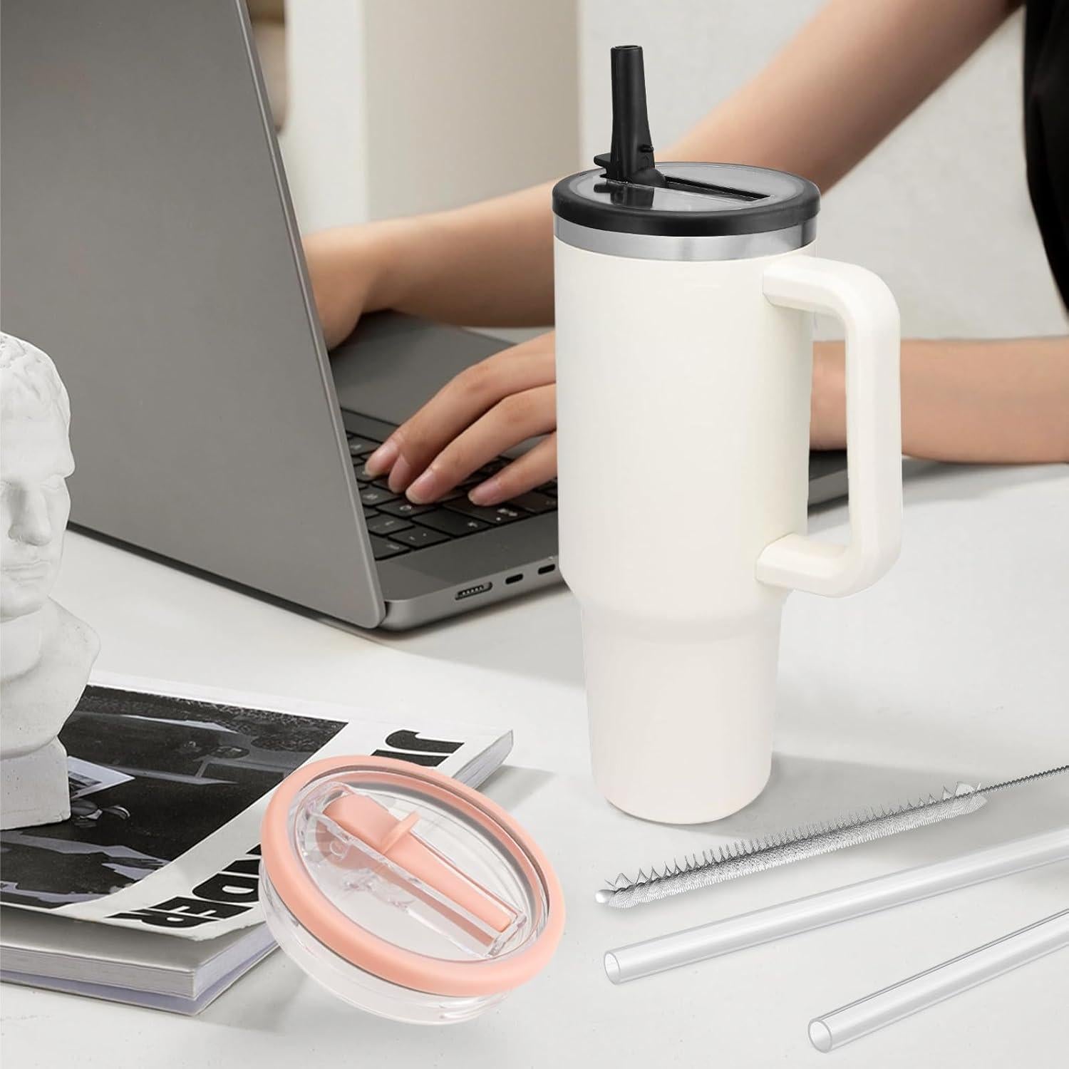 Tapa Plegable para Popote JaunniQir 40 oz Stanley - Antiderrame