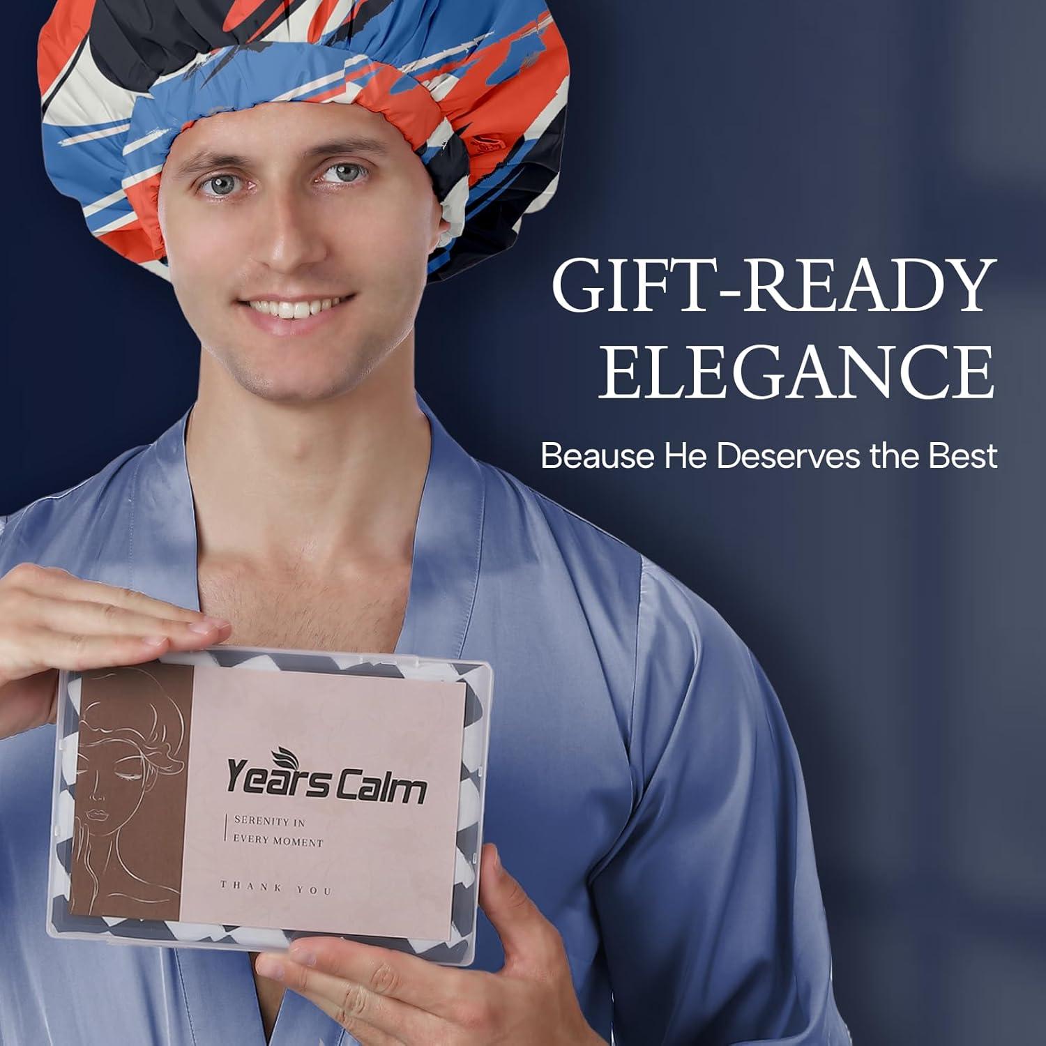 Gorro de Ducha Impermeable Años Calm para Hombres XL