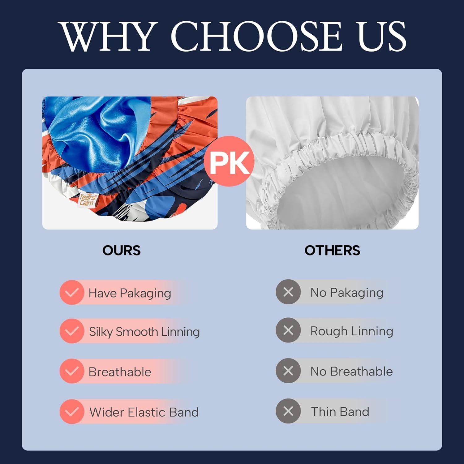 Gorro de Ducha Impermeable Años Calm para Hombres XL