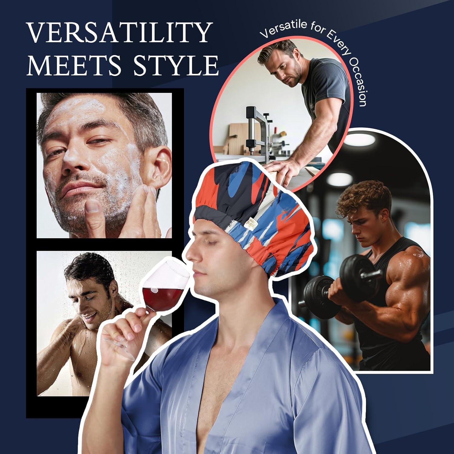 Gorro de Ducha Impermeable Años Calm para Hombres XL