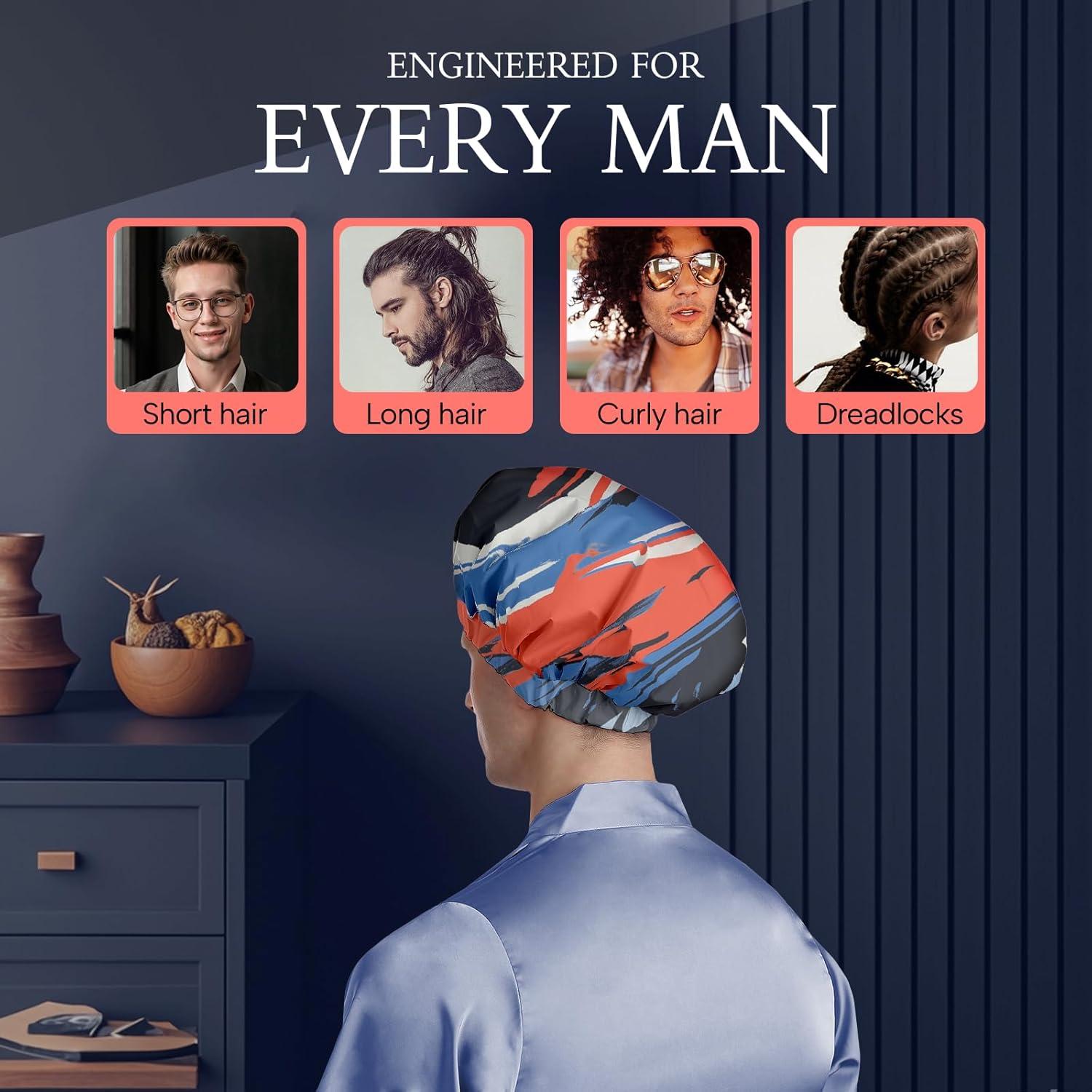 Gorro de Ducha Impermeable Años Calm para Hombres XL