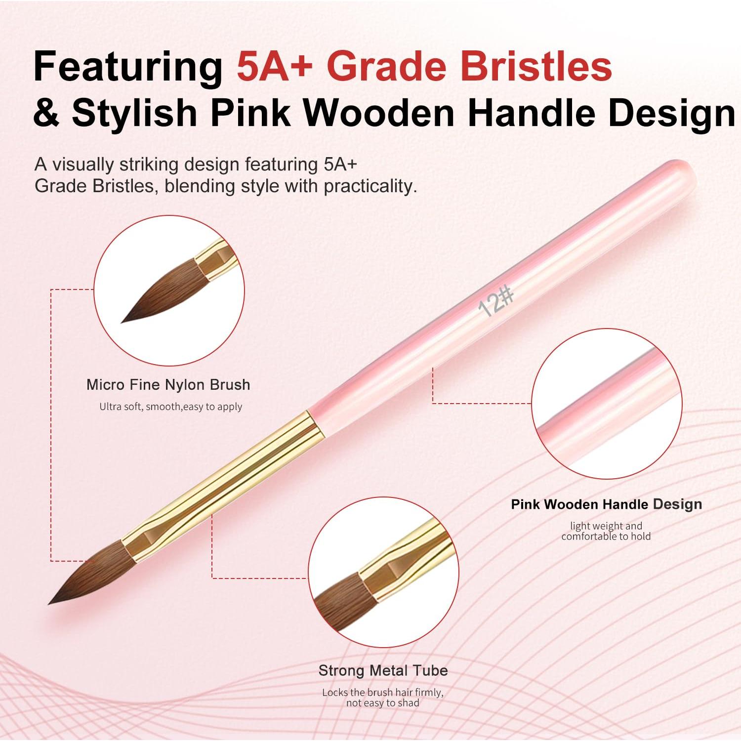 Juego de Pinceles para Uñas Acrílicas MUSILAN 10 Piezas