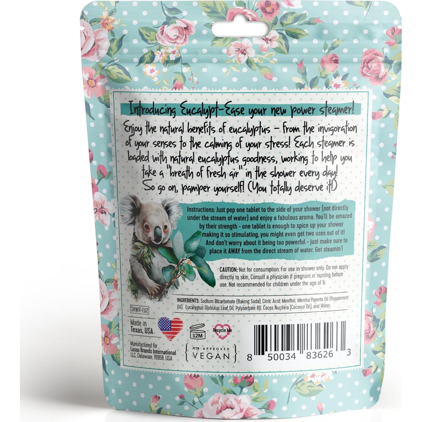 Bombas de Vapor para Ducha Eucalipto Bella & Bear - 2 Tabletas