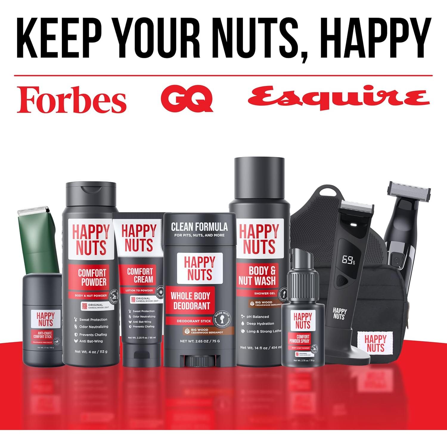 Spray en Polvo Anti-Rozaduras Happy Nuts 132g Sin Fragancia