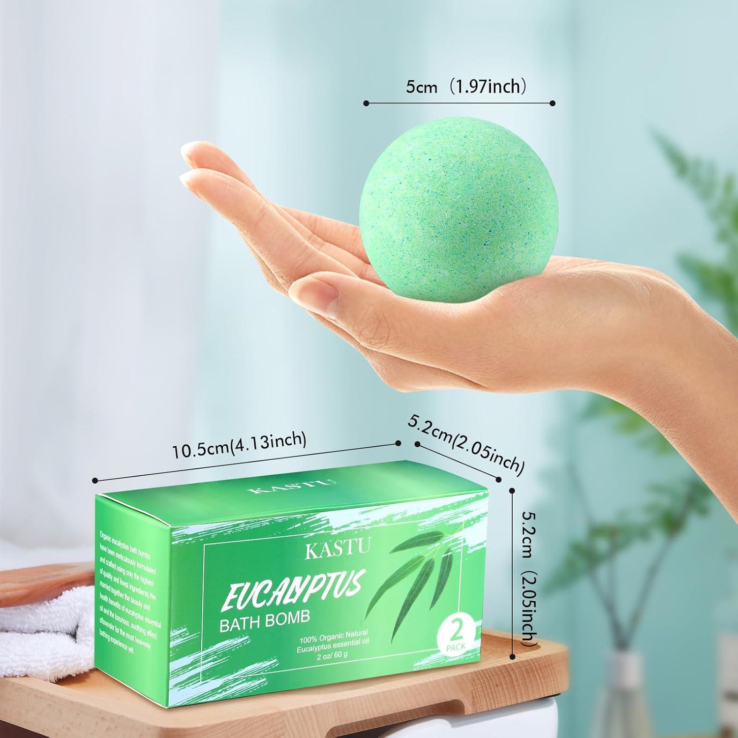 Bolas de Baño KASTU Eucalipto 2 x 100g Hidratantes