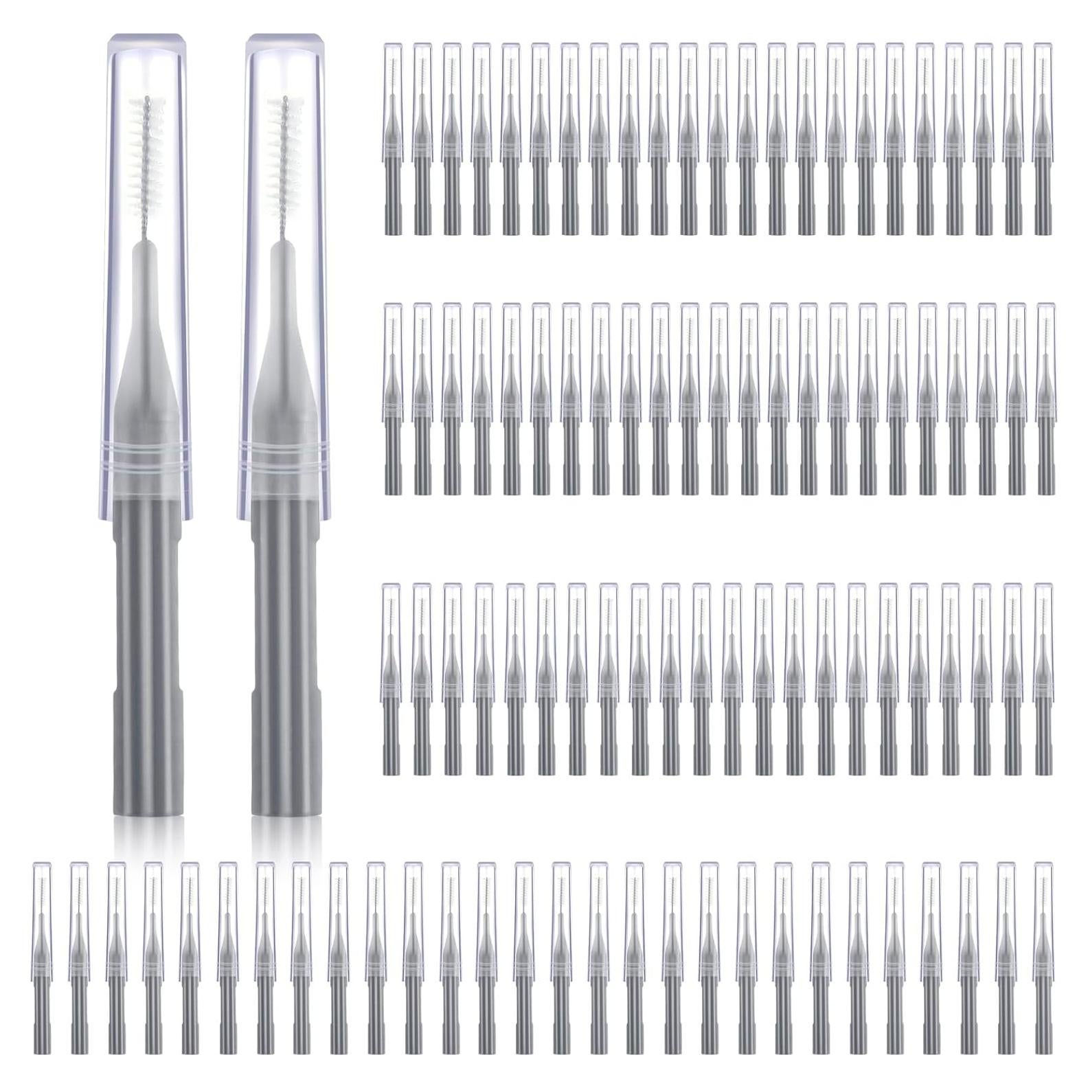100 Piezas Cepillos Interdentales Patelai Higiene Oral Gris