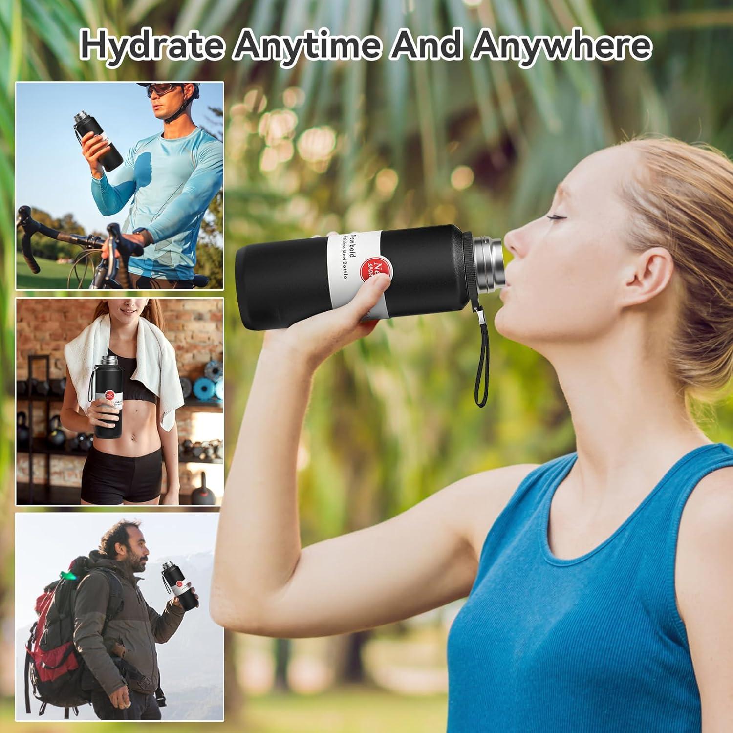 Botella Infusora de Té GENDLTHIJ 1000ml Acero Inoxidable Aislada