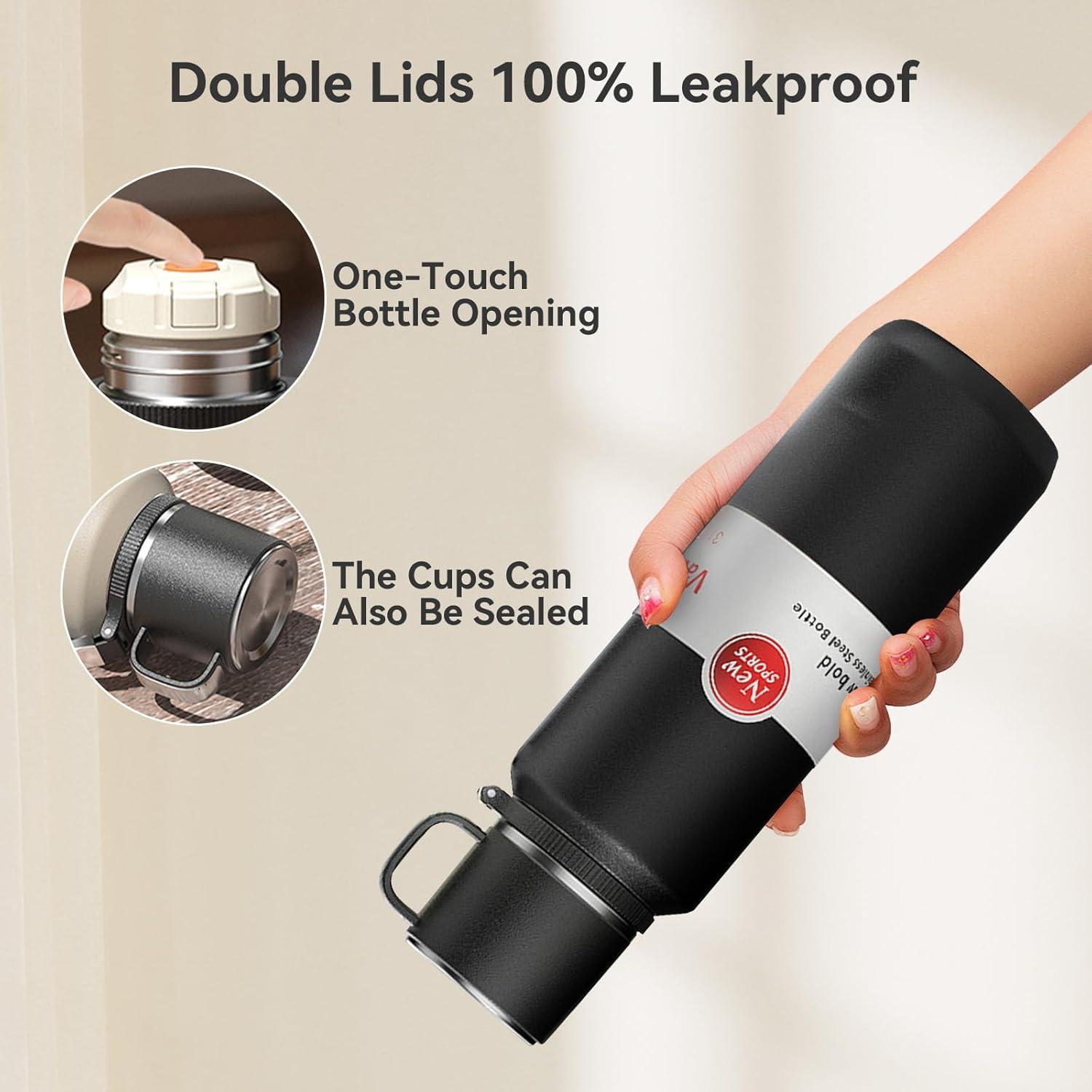 Botella Infusora de Té GENDLTHIJ 1000ml Acero Inoxidable Aislada