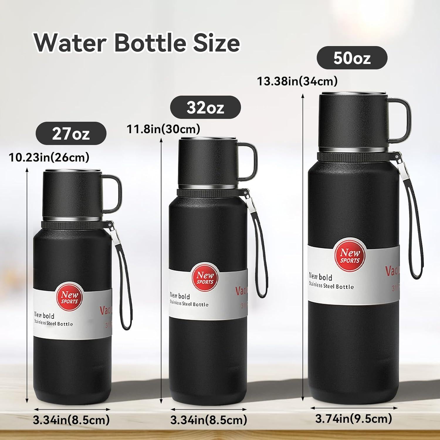 Botella Infusora de Té GENDLTHIJ 1000ml Acero Inoxidable Aislada