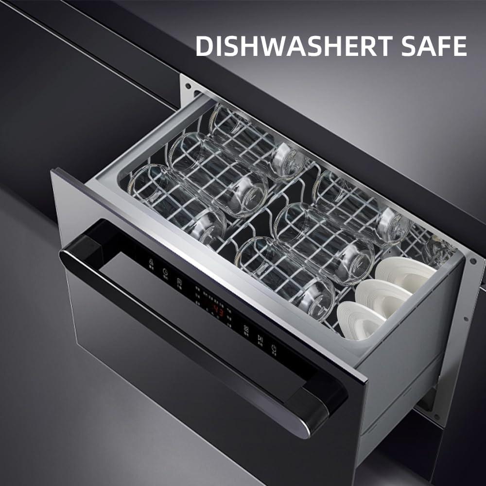 Juego de Tazas de Vidrio 16 oz con Tapa y Popote DAMCONME