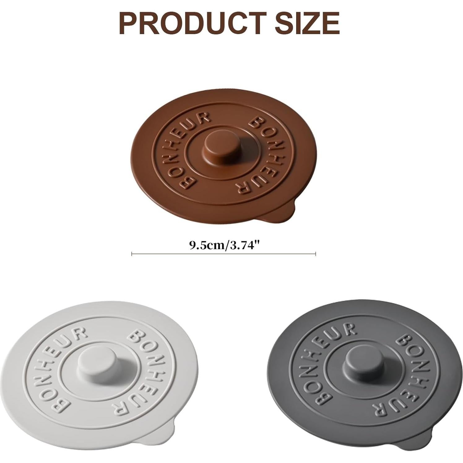 Cubiertas de Silicona Keweilian para Tazas - Juego de 3 Multicolores