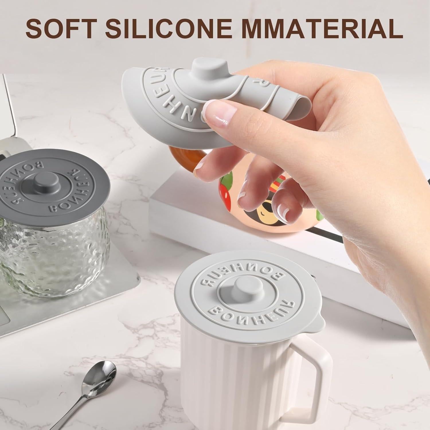 Cubiertas de Silicona Keweilian para Tazas - Juego de 3 Multicolores